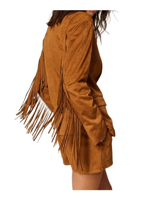 SUEDE FRANGE TWINSET | 261AP233110065